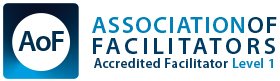 Logo of the Association of Facilitators Accredited Facilitator Level 1
