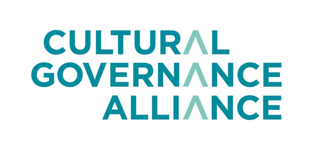 Logo of the Cultural Governance Alliance comprising the words Cultural Governance Alliance